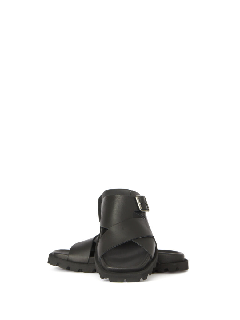 Lofina - Sandal with buckle and a footbed sole