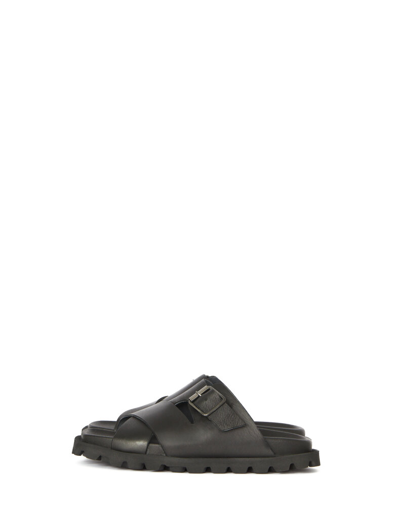 Lofina - Sandal with buckle and a footbed sole