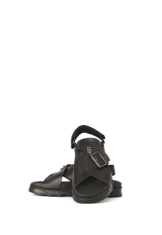 Lofina - Sandal with buckle and velcro