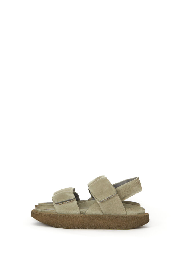 Lofina - Sandal med velcro og bagstrop