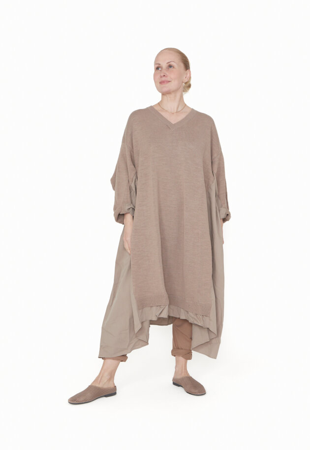 Sort Aarhus - Oversized knit dress