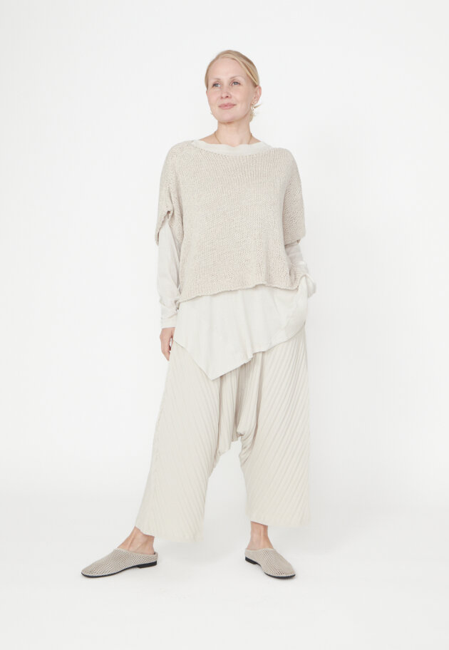 Sort Aarhus - 3/4 baggy pants in rib