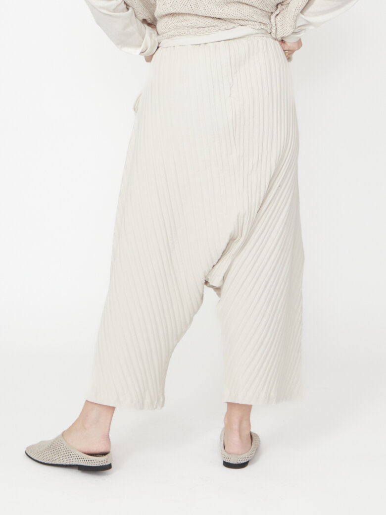 Sort Aarhus - 3/4 baggy pants in rib
