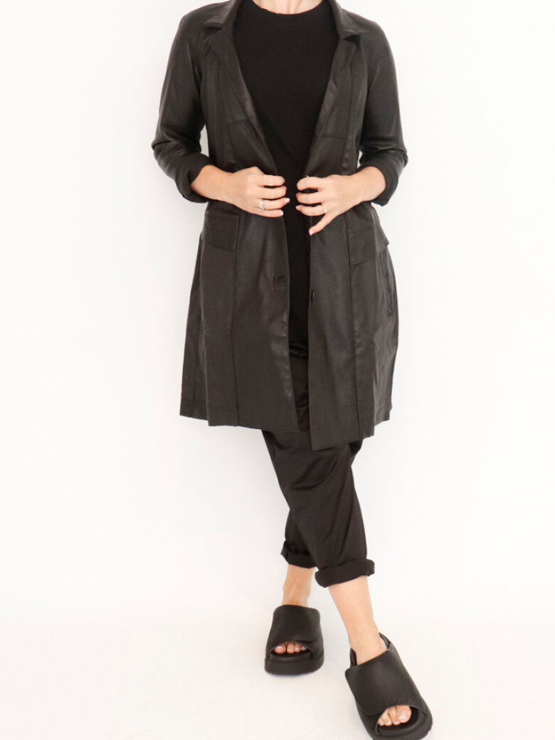 Sort Aarhus - Cardigan in lamb leather