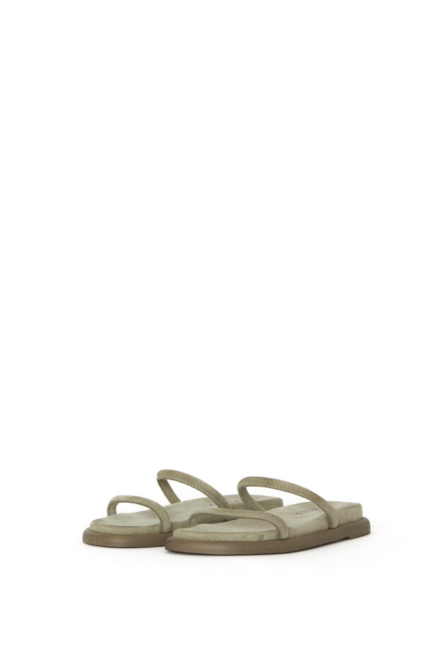 Lofina - Suede sandal with straps