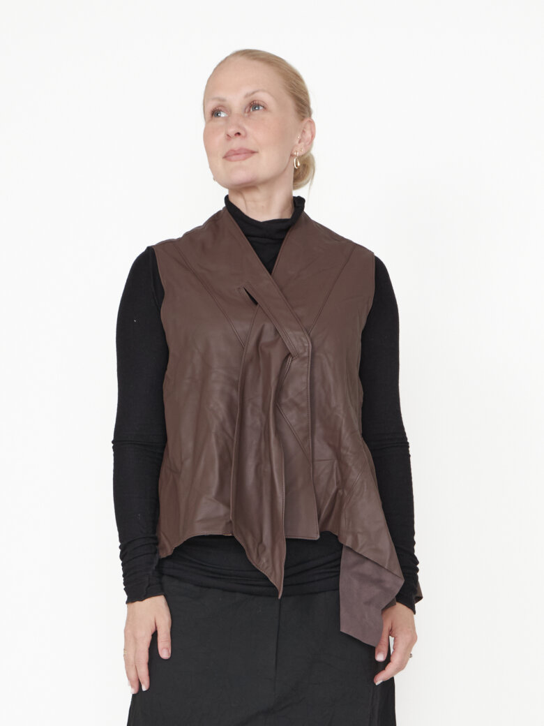 Sort Aarhus - Vest i lammeskind