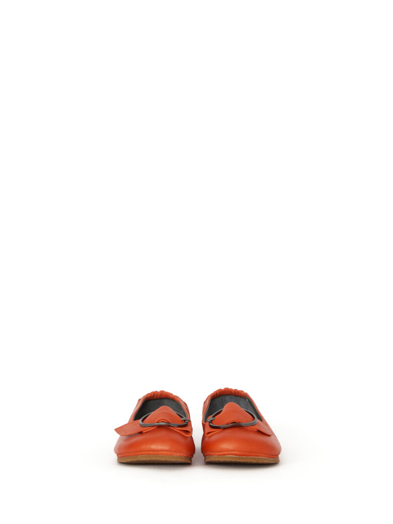 Lofina - Ballerina med spænde og gummisål