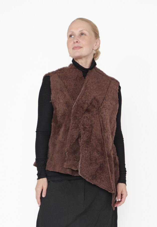 Sort Aarhus - Vest in fur