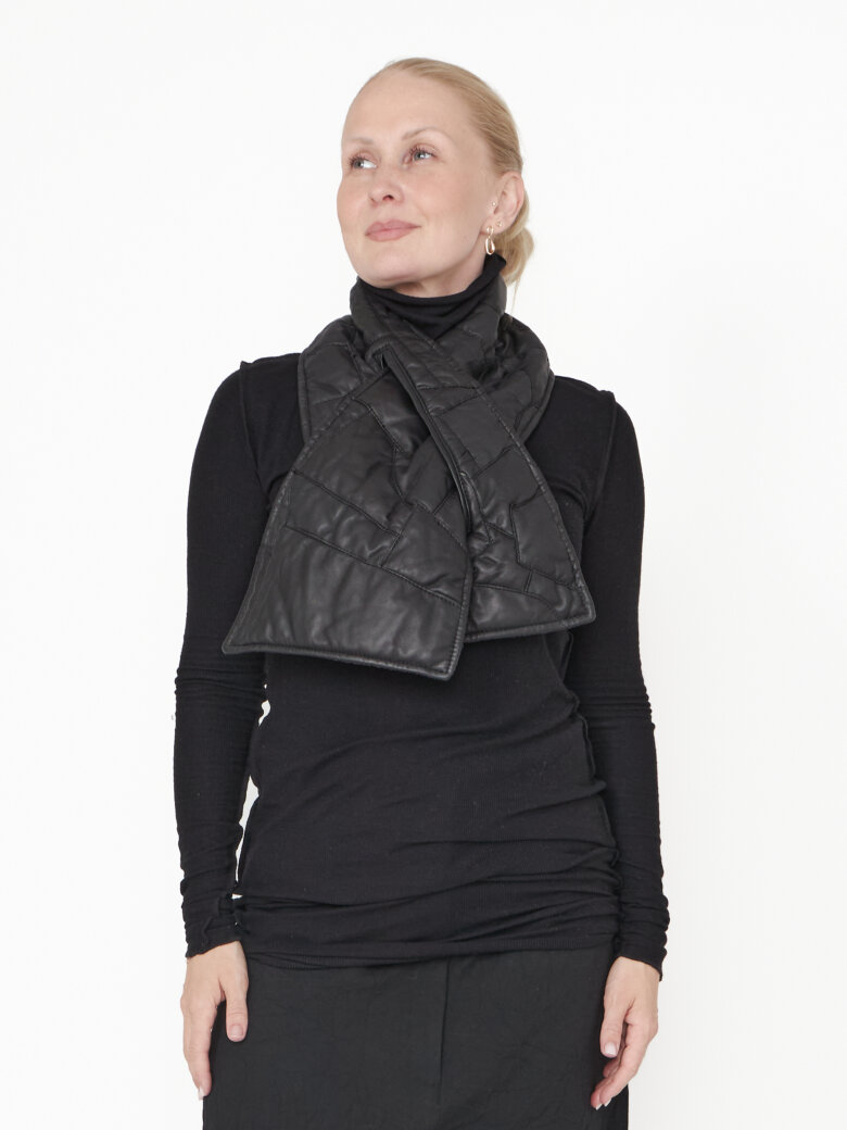 Sort Aarhus - Leather scarf