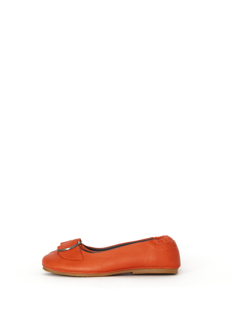 Lofina - Ballerina med spænde og gummisål