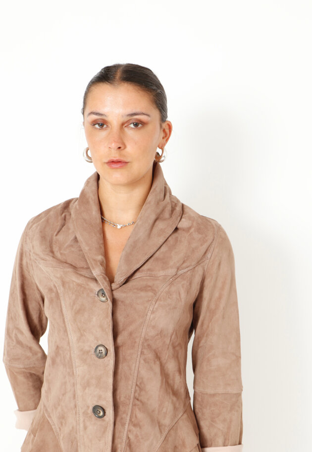 Sort Aarhus - Ruskindsblazer med knapper Sort Aarhus - Ruskindsblazer med knapper