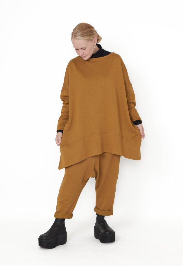 Sort Aarhus - Oversize bluse med 3/4-ærmer