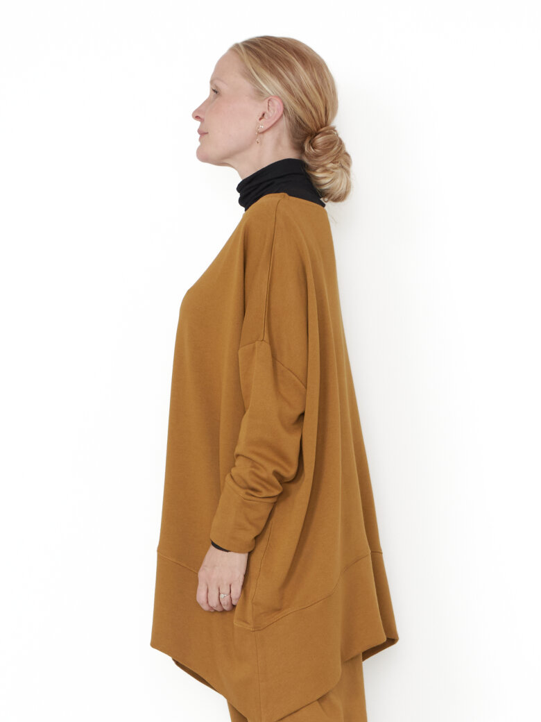 Sort Aarhus - Oversize bluse med 3/4-ærmer