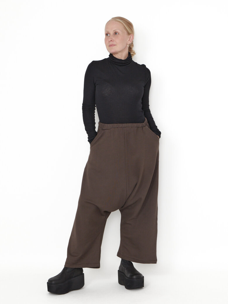 Sort Aarhus - Baggy pants with wide legs
