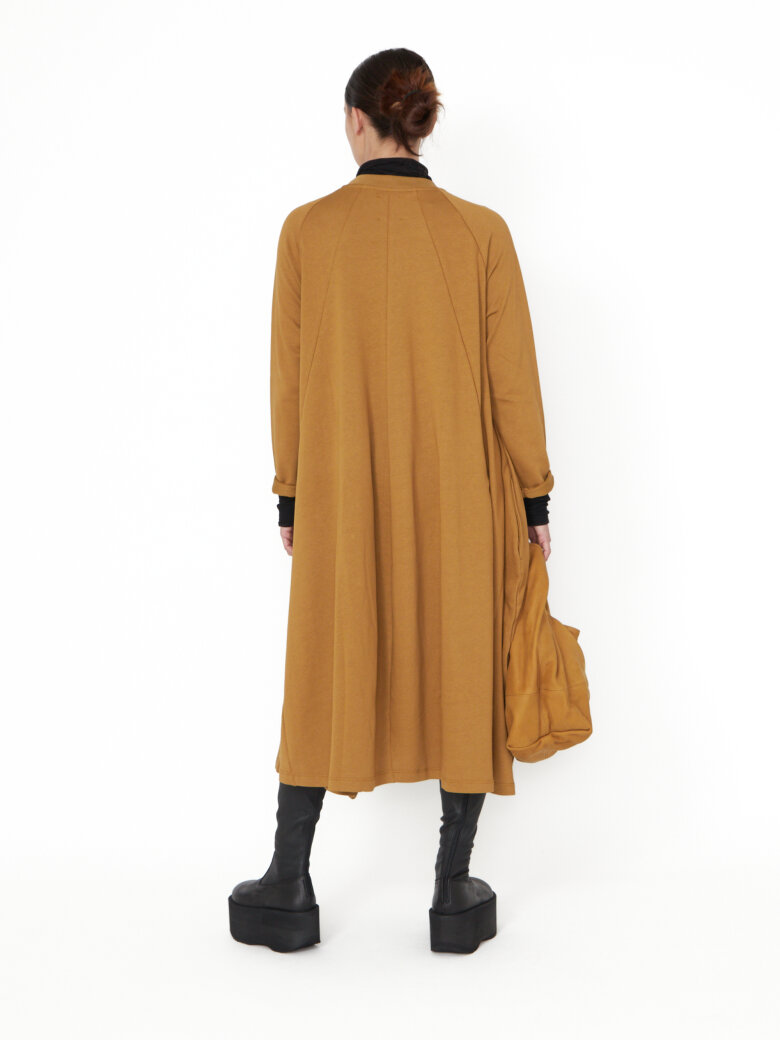 Sort Aarhus - Long sleeved swing dress with pockets