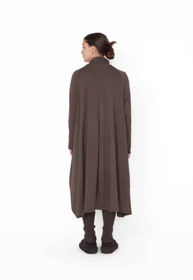 Sort Aarhus - Long sleeved swing dress with pockets