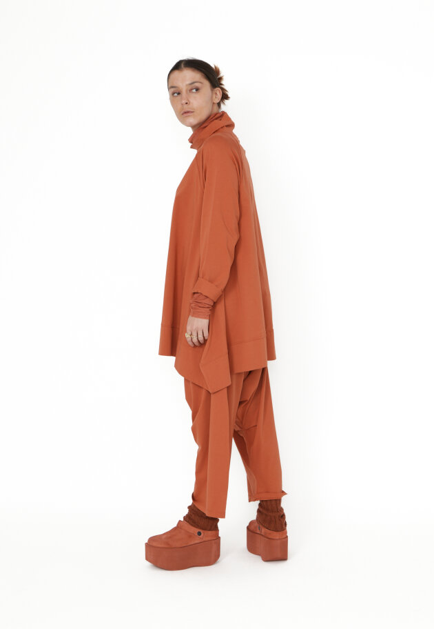 Sort Aarhus - Oversized bluse med krave