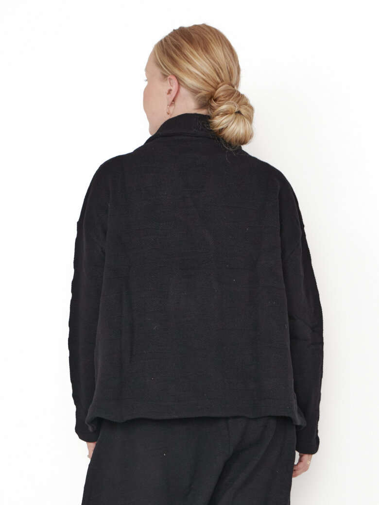 Sort Aarhus - Luxurious cardigan in wool blend