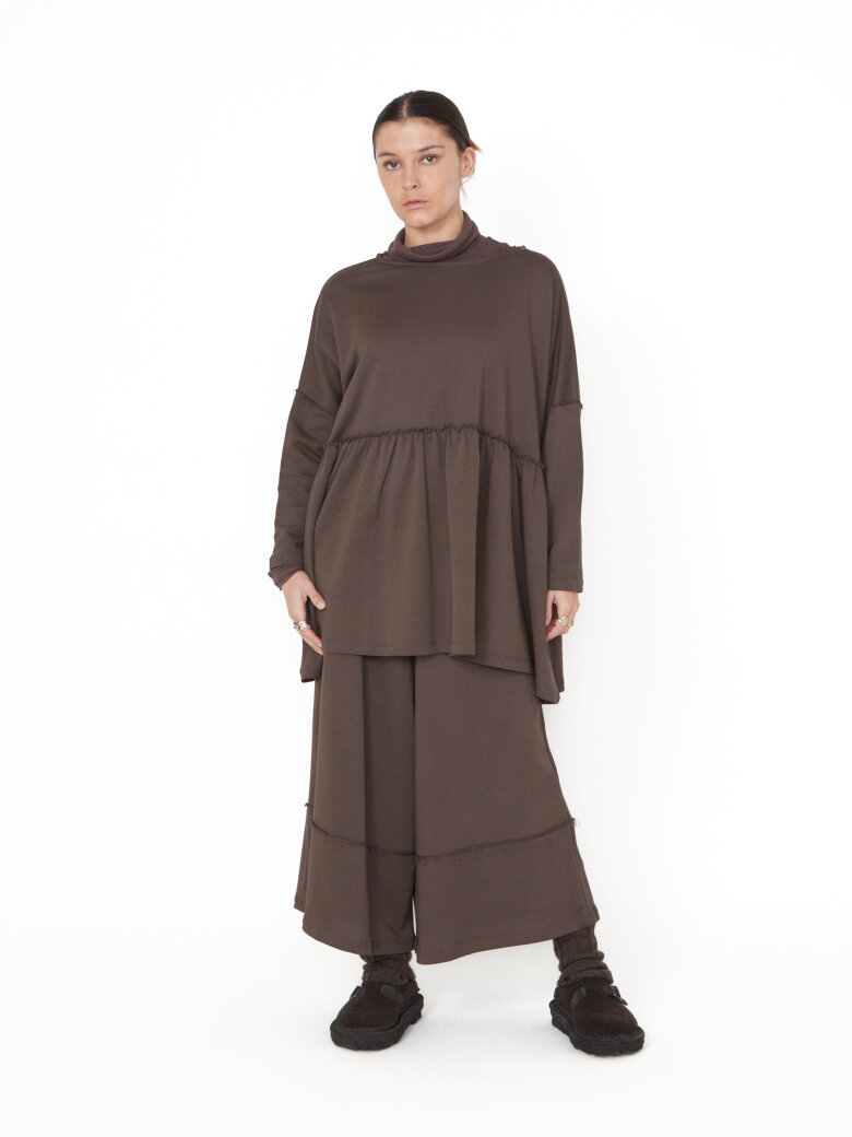 Sort Aarhus - Wide pants with graphic details