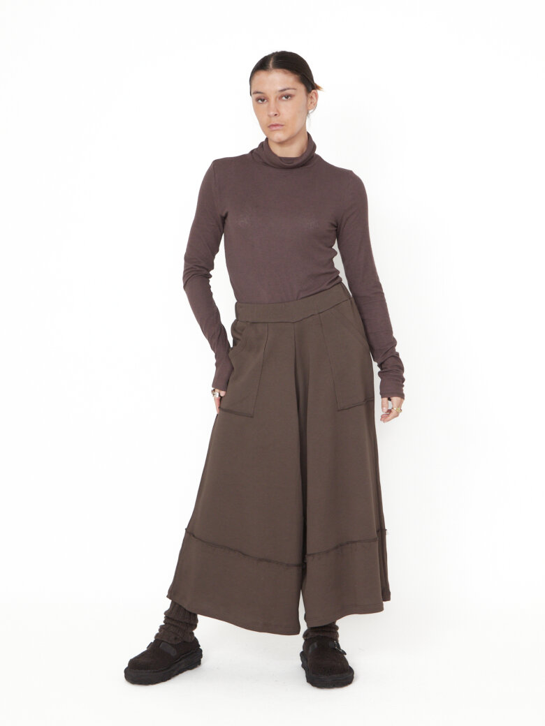 Sort Aarhus - Wide pants with graphic details