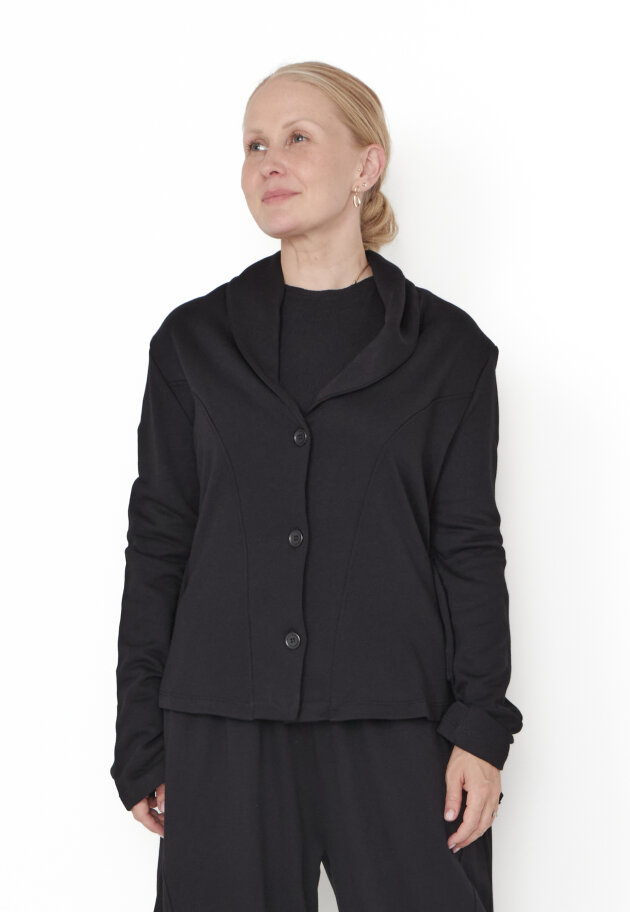 Sort Aarhus - Cardigan/blazer with buttons