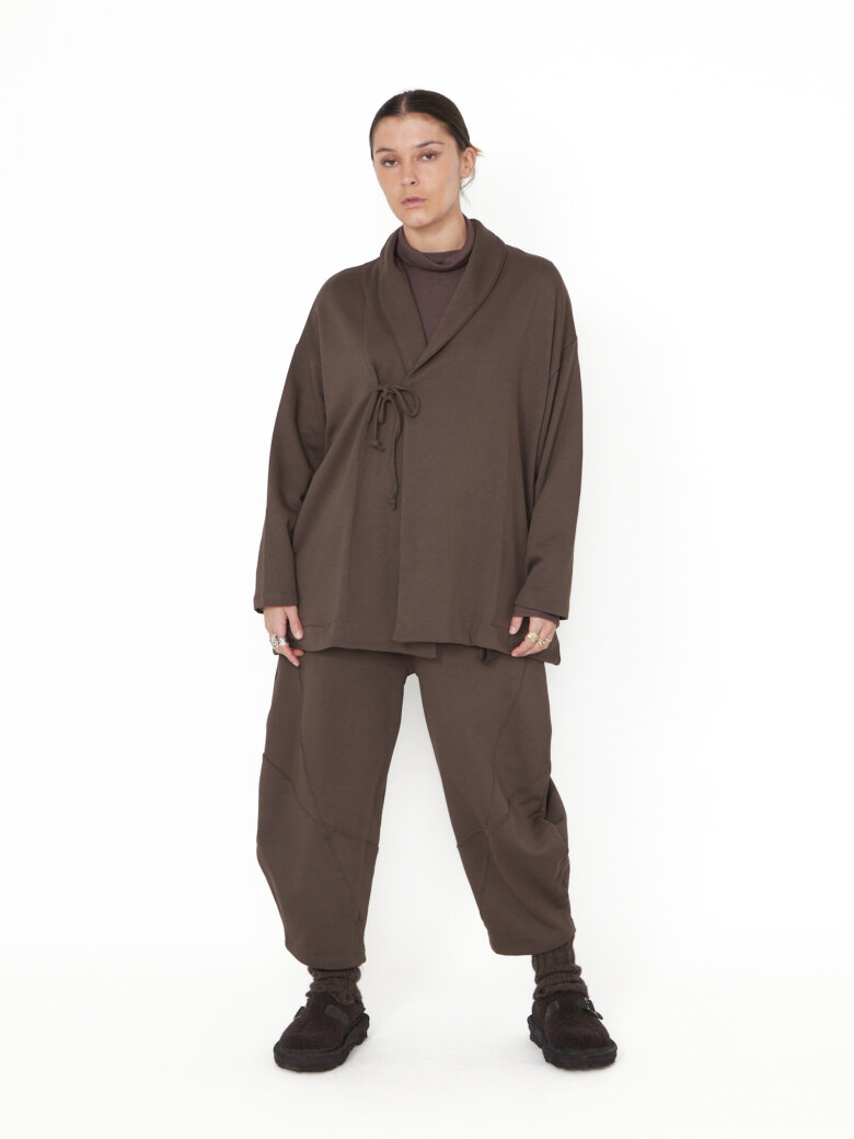 Sort Aarhus - Cardigan with a tie fastening