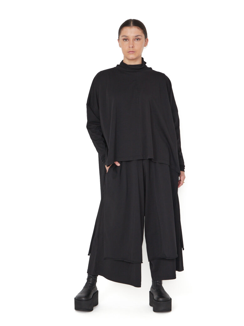 Sort Aarhus - Baggy pants with wide legs