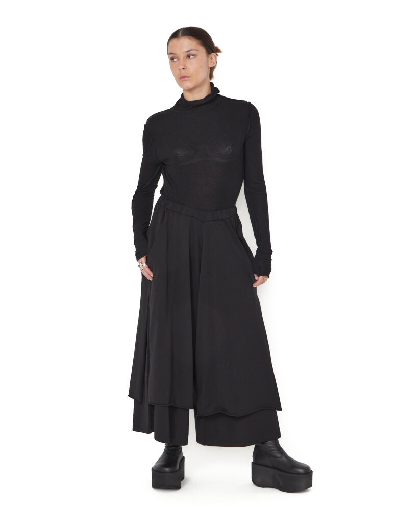 Sort Aarhus - Baggy pants with wide legs