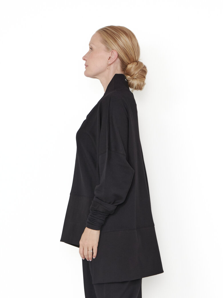 Sort Aarhus - Loose fit blouse with V-neck