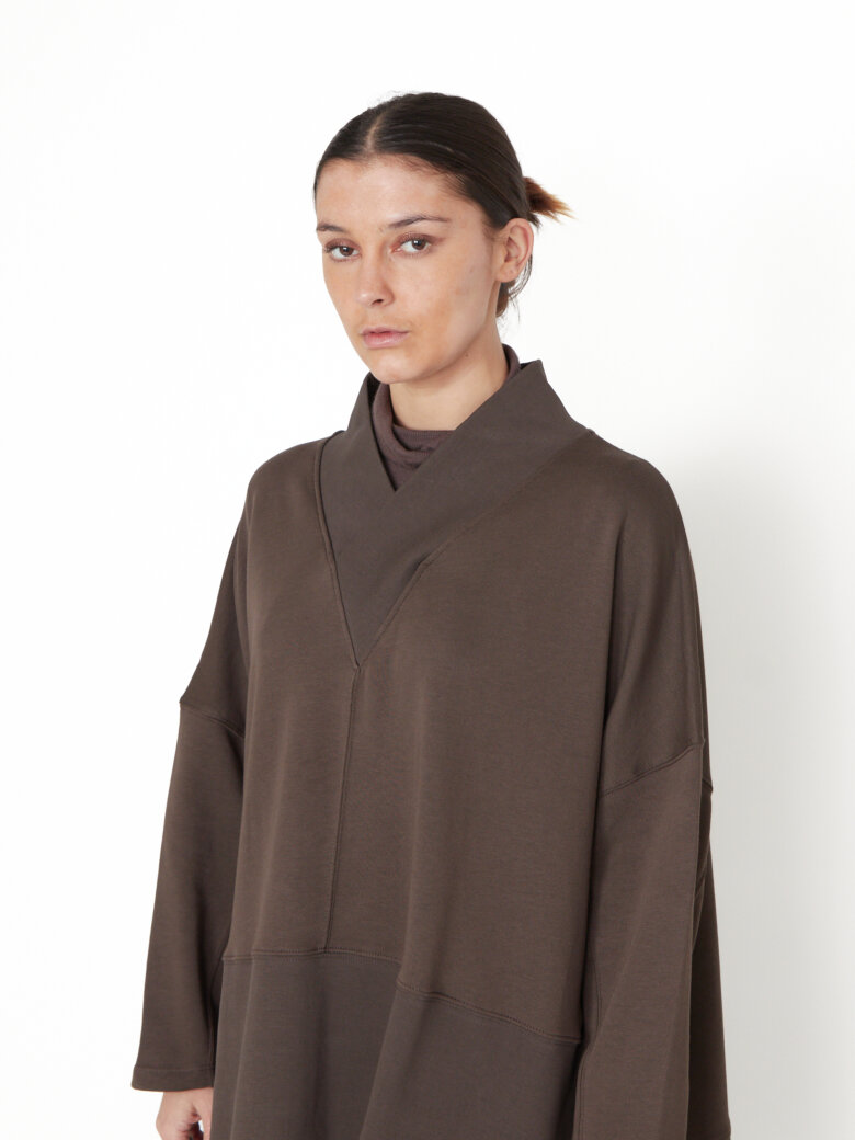 Sort Aarhus - Loose fit blouse with V-neck
