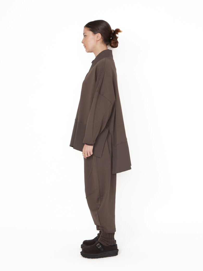 Sort Aarhus - Loose fit blouse with V-neck