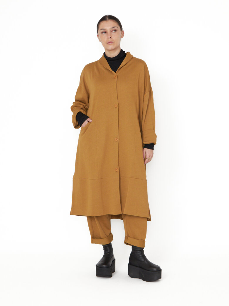 Sort Aarhus - Long cardigan with dropped shoulders