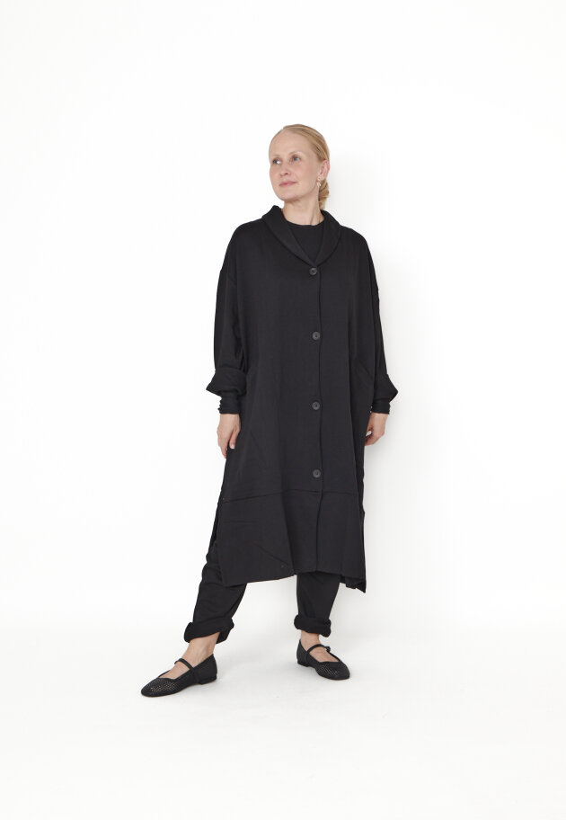 Sort Aarhus - Long cardigan with dropped shoulders