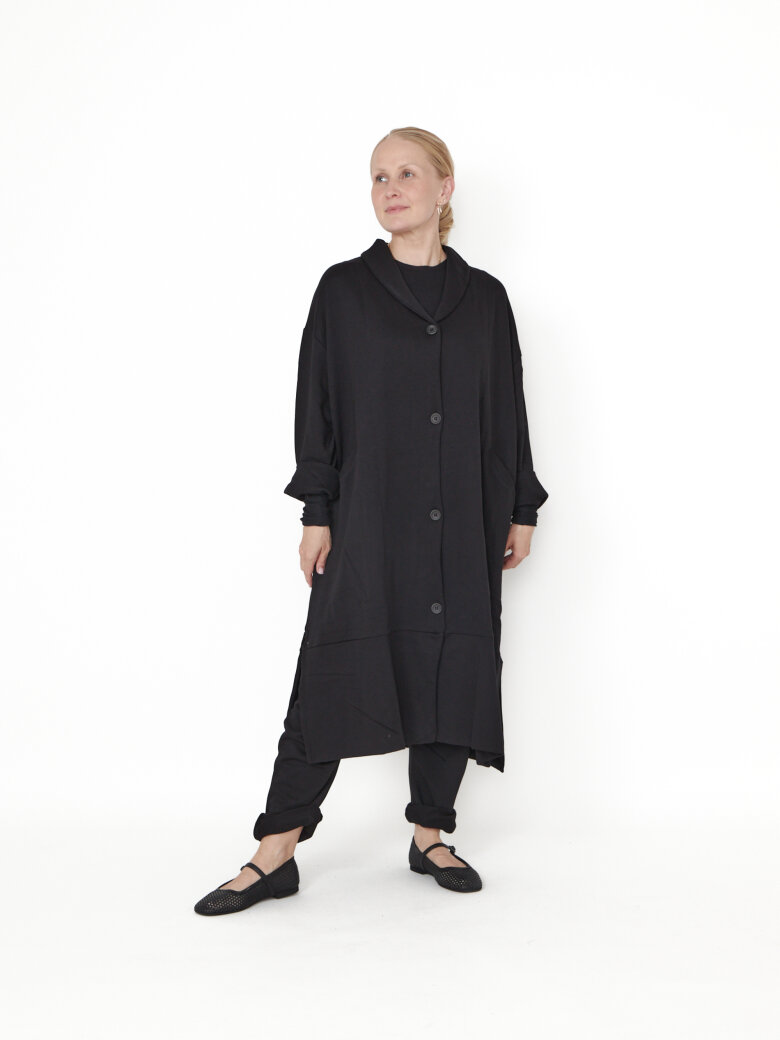 Sort Aarhus - Long cardigan with dropped shoulders