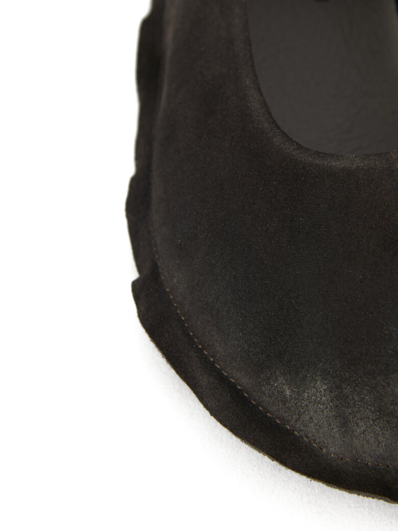 Sort Aarhus - Suede ballerina with rubber sole