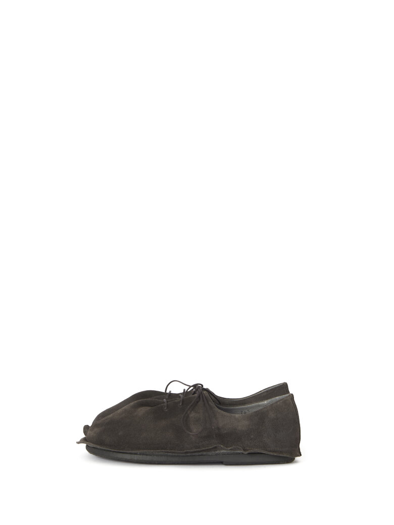 Sort Aarhus - Suede lace-up shoe with rubber sole