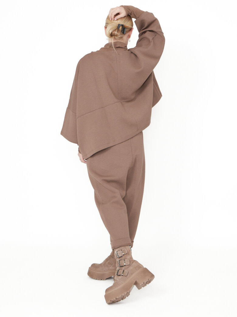 Sort Aarhus - Oversize bluse i neopren