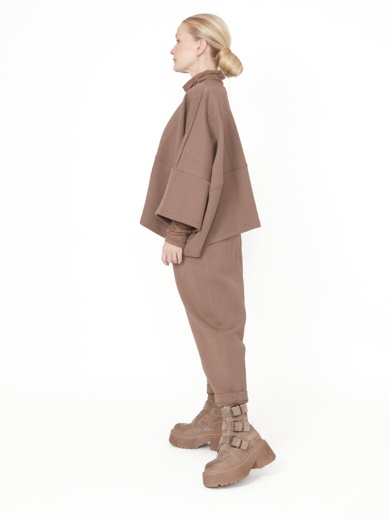Sort Aarhus - Oversize bluse i neopren