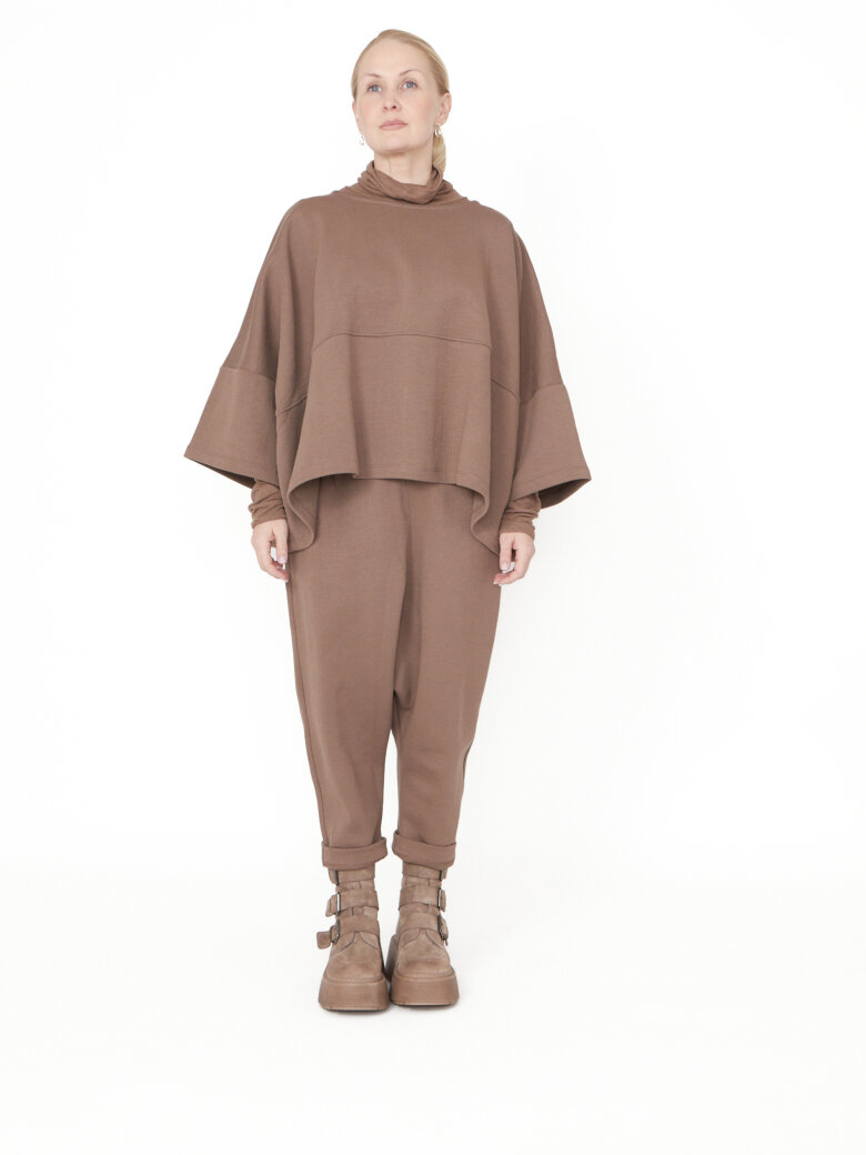 Sort Aarhus - Oversize bluse i neopren