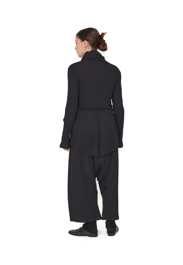 Sort Aarhus - Cardigan/Blazer med plisse