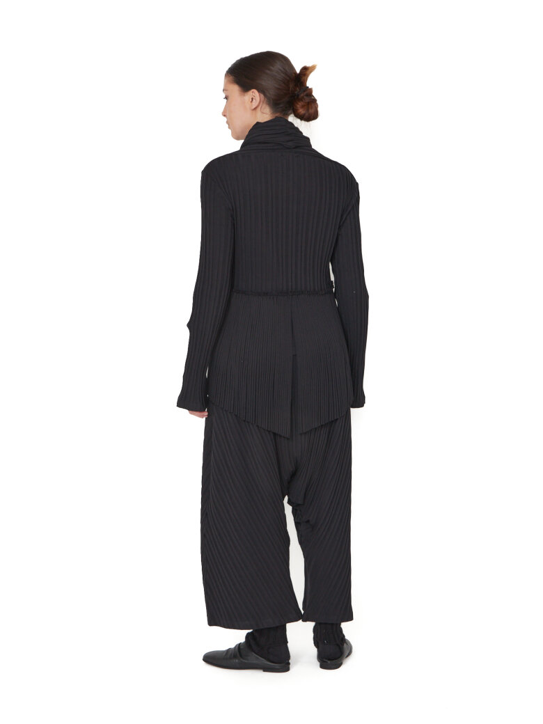 Sort Aarhus - Cardigan/Blazer med plisse