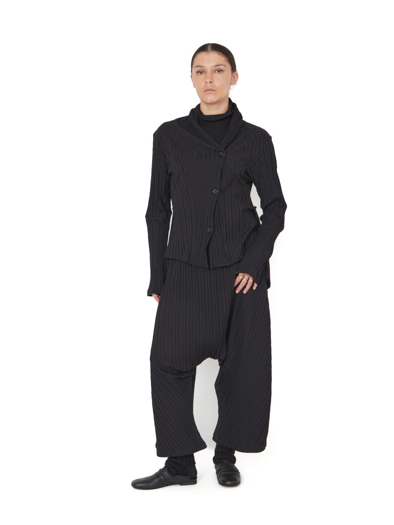 Sort Aarhus - Cardigan/Blazer med plisse