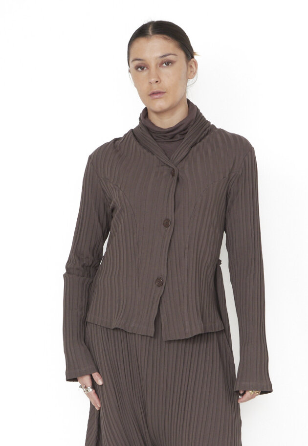 Sort Aarhus - Cardigan/Blazer med plisse
