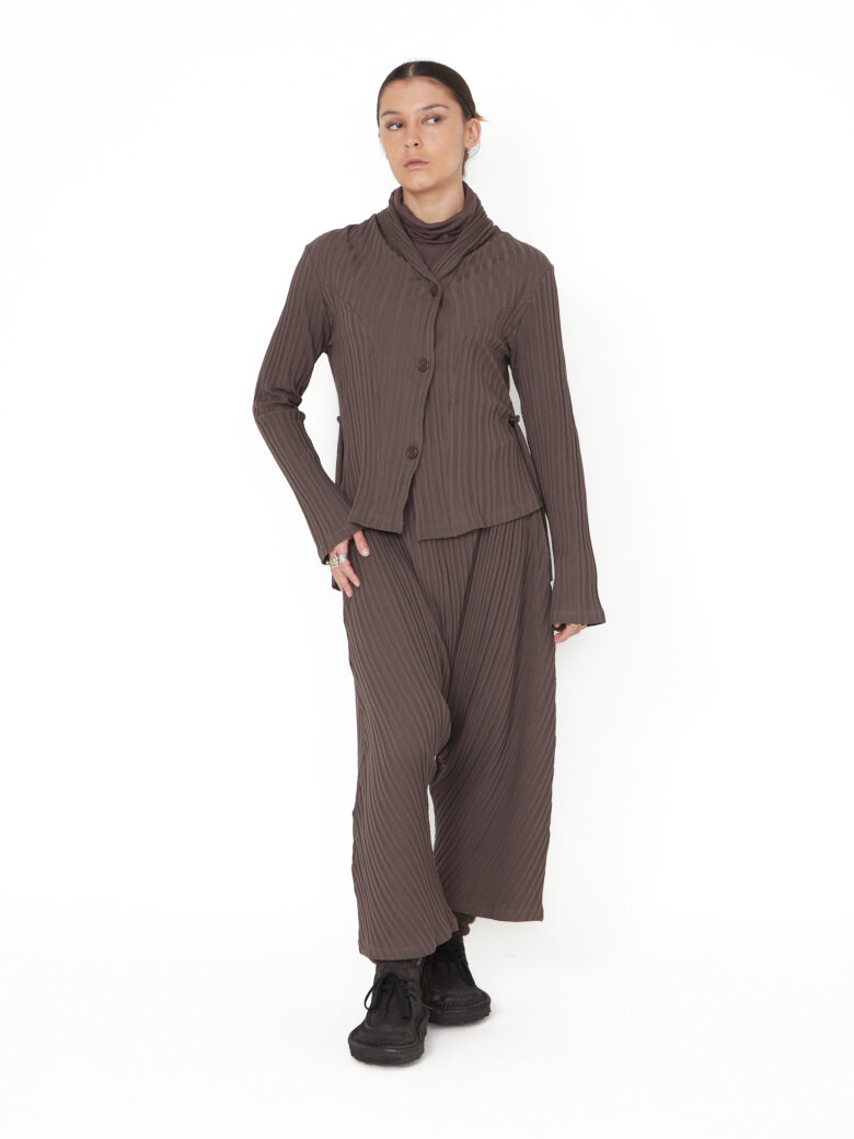 Sort Aarhus - Cardigan/Blazer med plisse