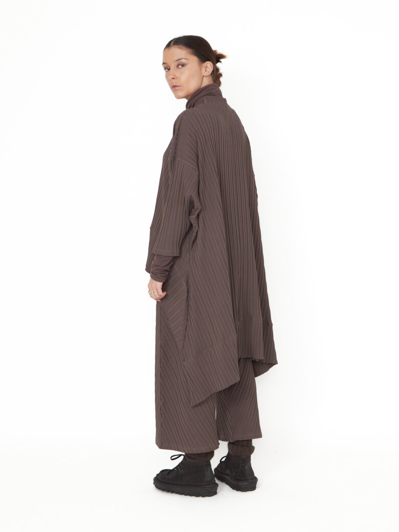 Sort Aarhus - Oversize bluse med plisse