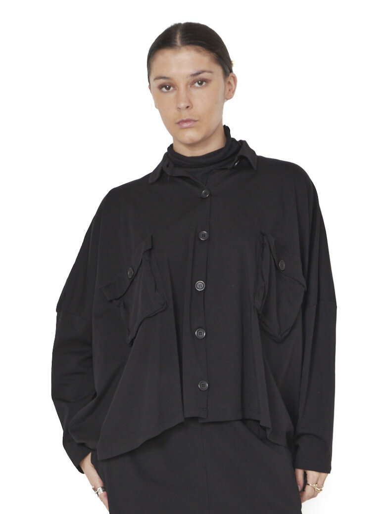 Sort Aarhus - Bluse/skjorte med knapper