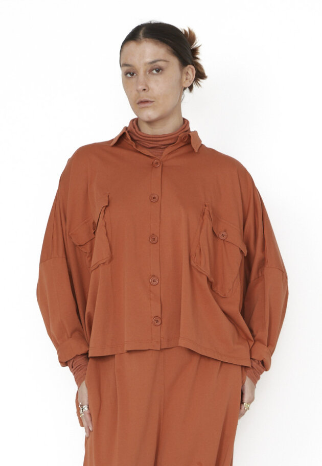 Sort Aarhus - Oversized shirt with buttons