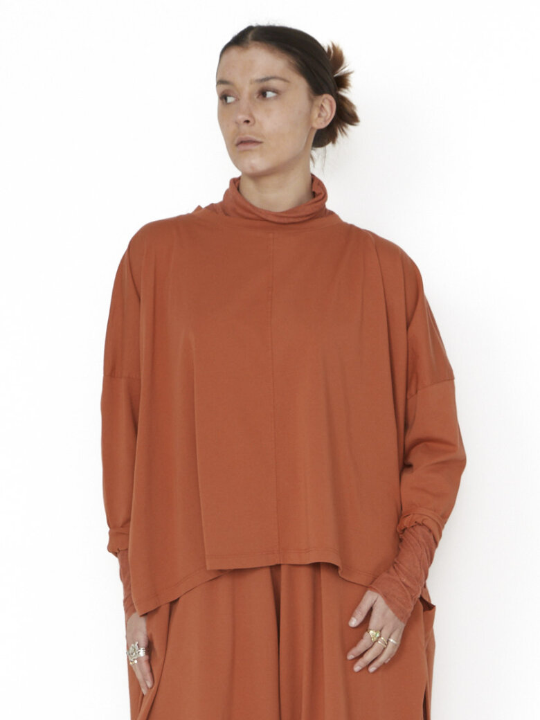 Sort Aarhus - Blouse with high side slits