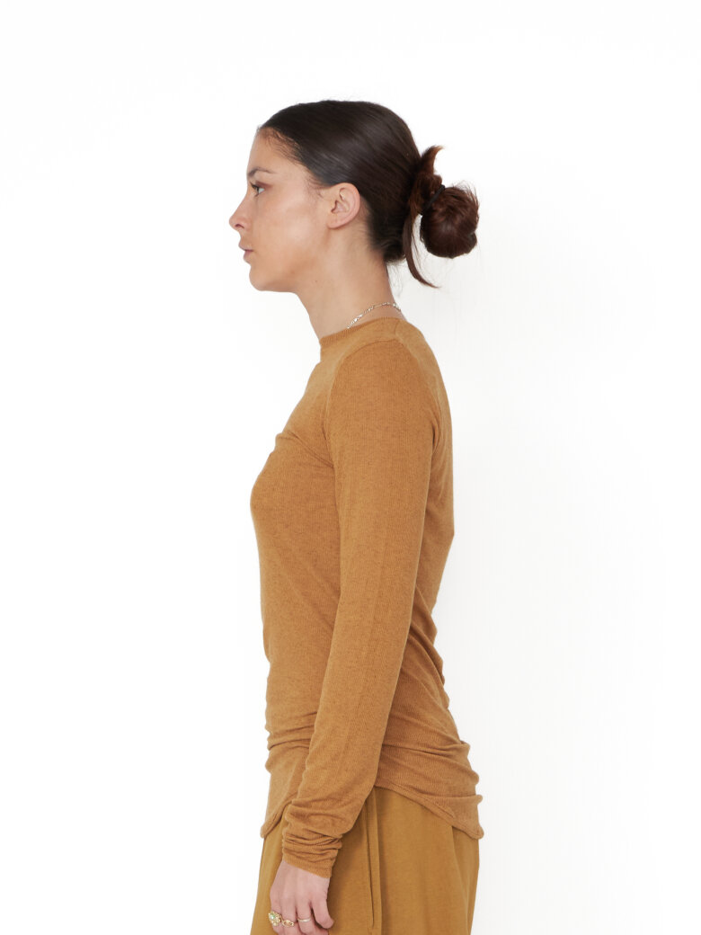 Sort Aarhus - Blouse in modal/wool with boat neck