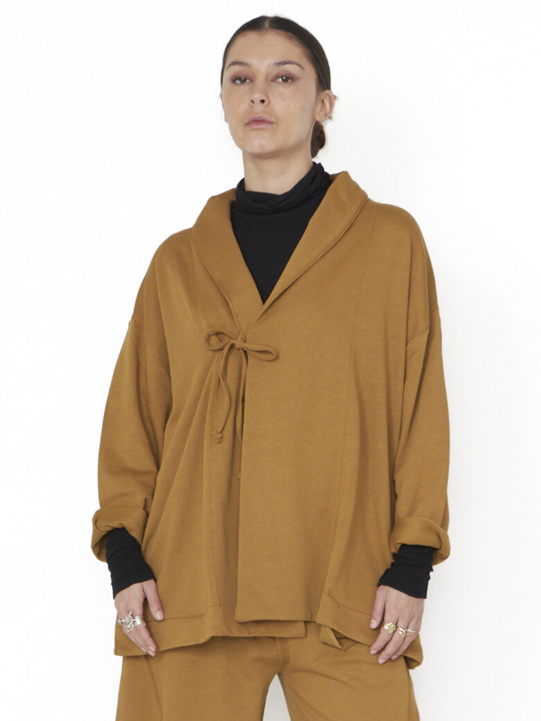 Sort Aarhus - Cardigan with a tie fastening